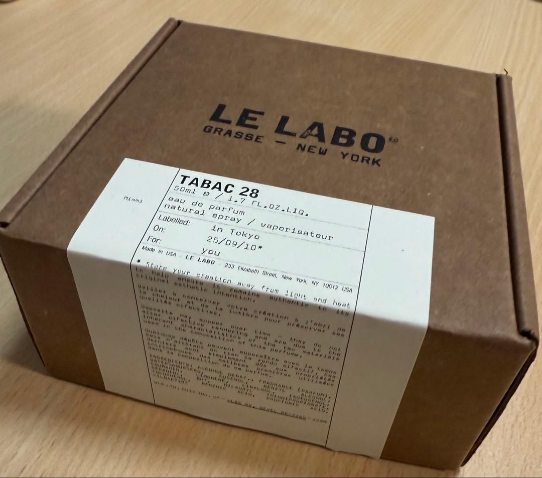 香水(ユニセックス) LE LABO CITY EXCLUSIVE TABAC 28 50ml