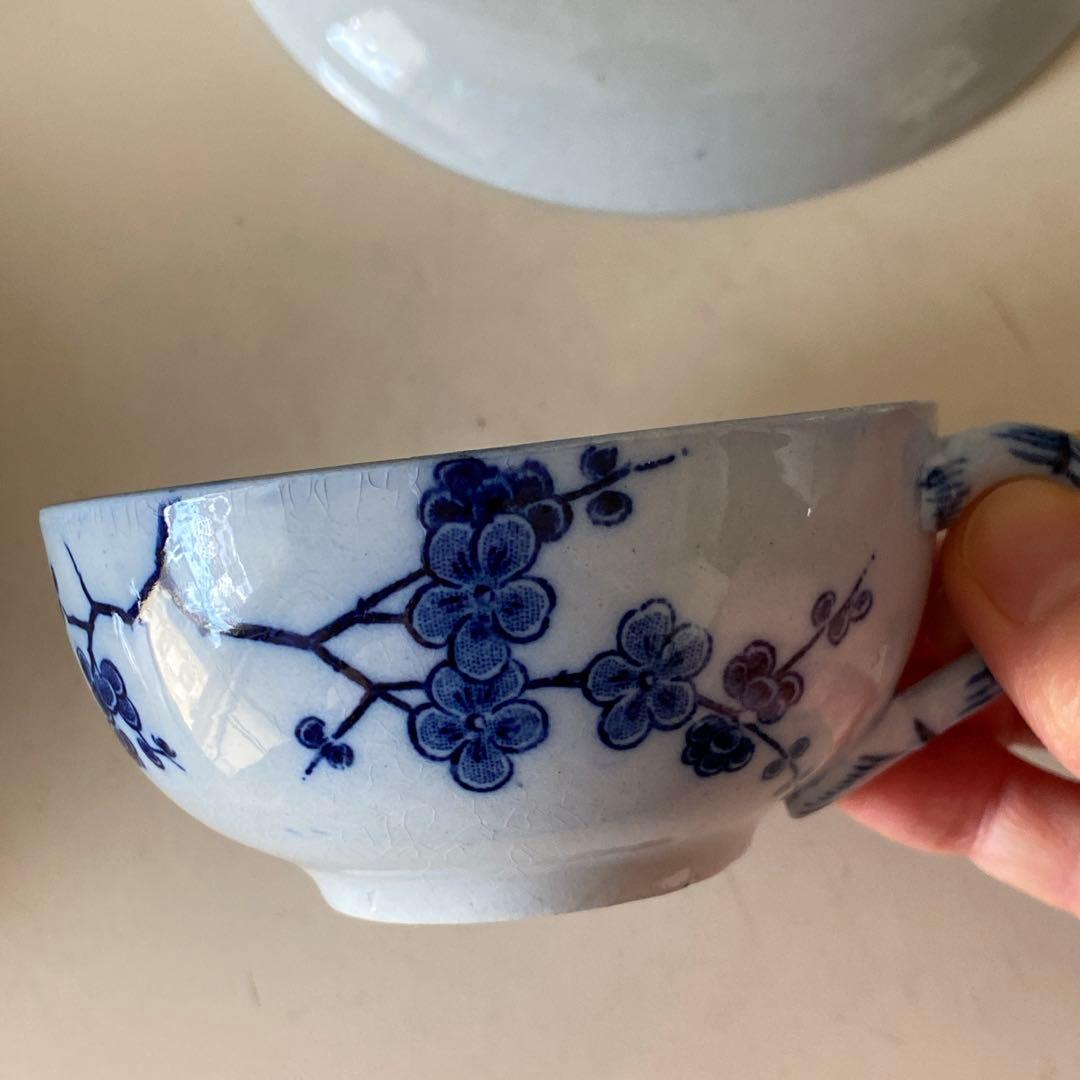 Creil et Montereau JAPONカップ&ソーサー　一客　秋月さま