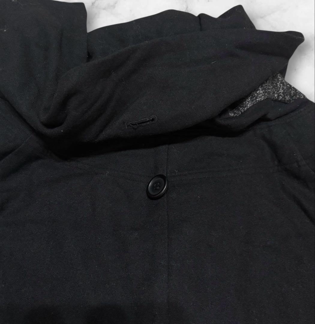 センソユニコ MOYURUパッチワーク コート ジャケット ブラック 異素材