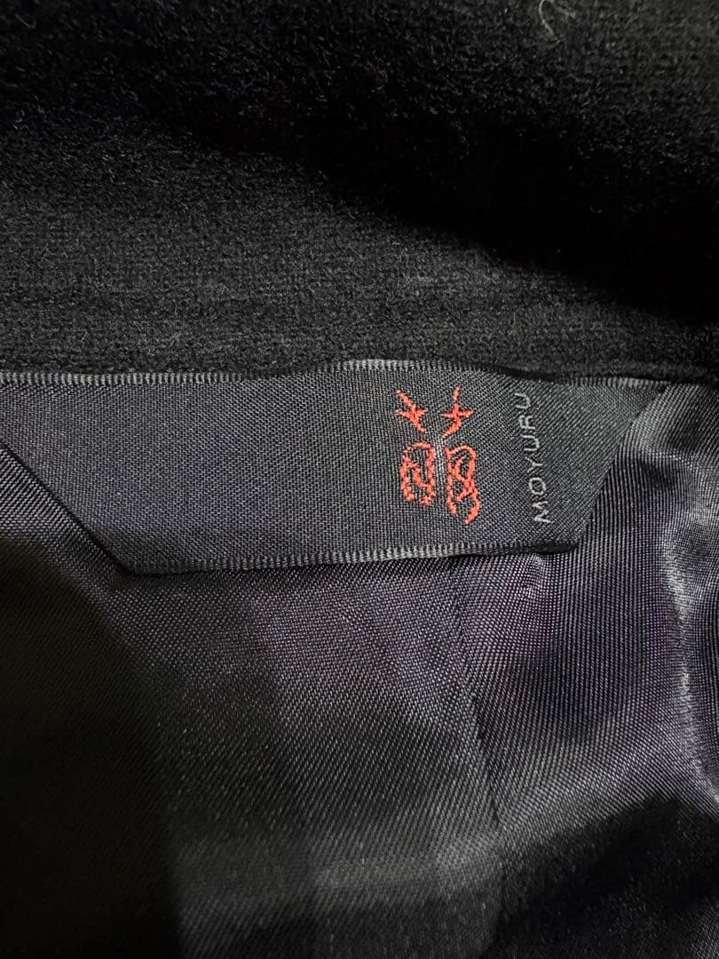 センソユニコ MOYURUパッチワーク コート ジャケット ブラック 異素材