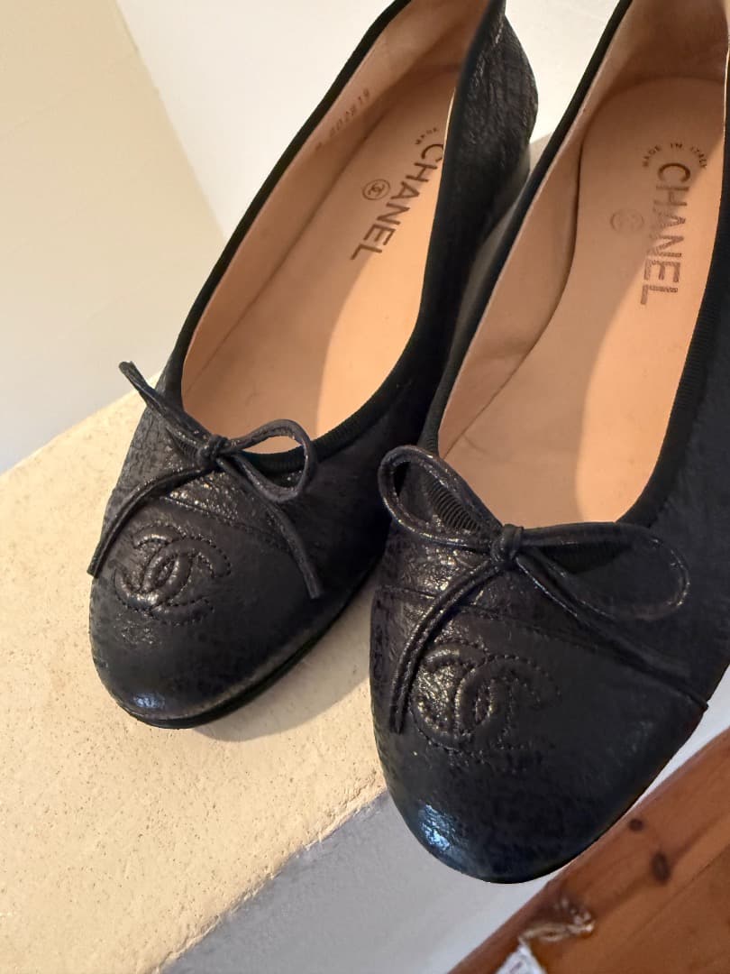 matro美品シャネルバレリーナ　バレエシューズ　ココマーク　37C