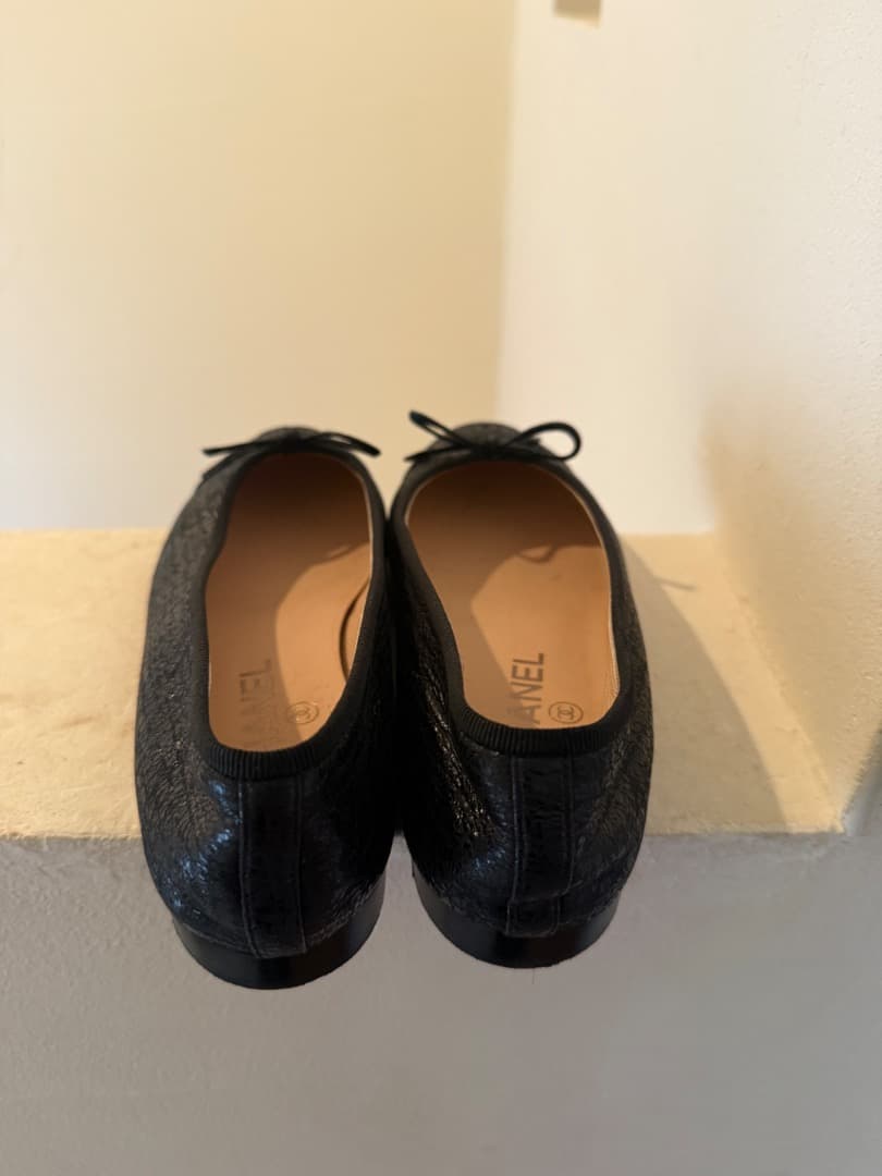 matro美品シャネルバレリーナ　バレエシューズ　ココマーク　37C