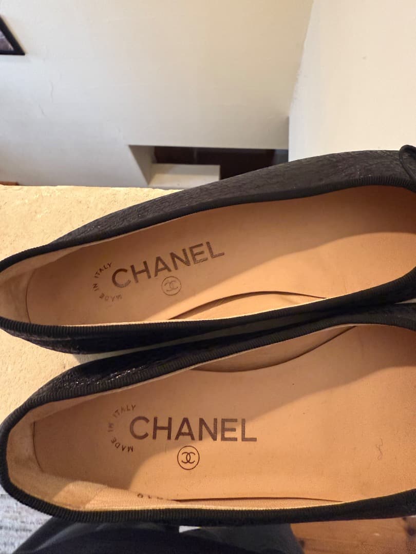 matro美品シャネルバレリーナ　バレエシューズ　ココマーク　37C
