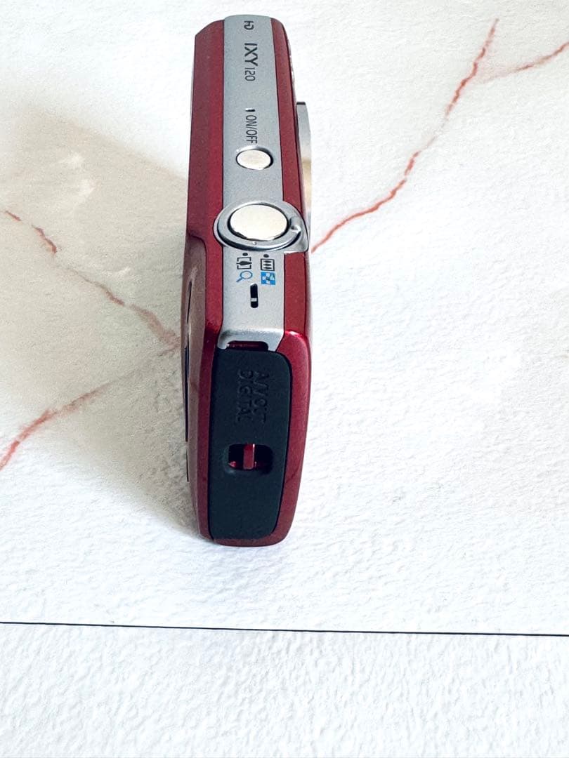 【美品】Canon IXY 120レッド 薄型軽量 コンパクトデジタルカメラ