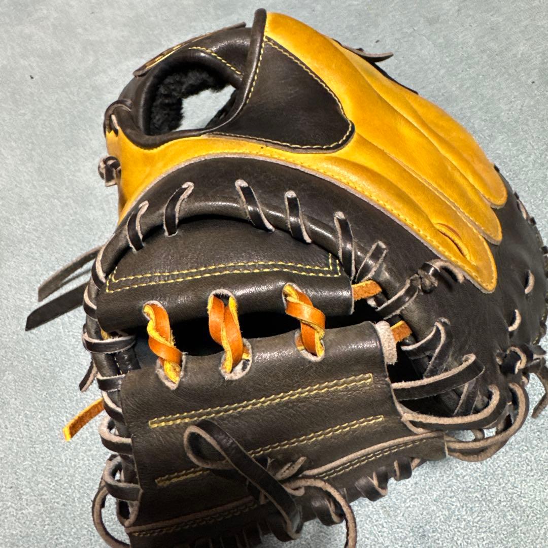 ZETT 硬式グローブ 黒/黄