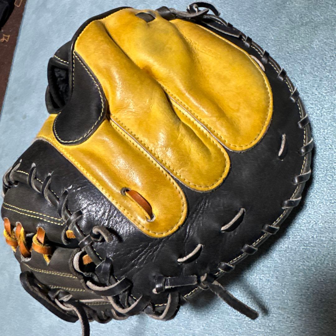 ZETT 硬式グローブ 黒/黄