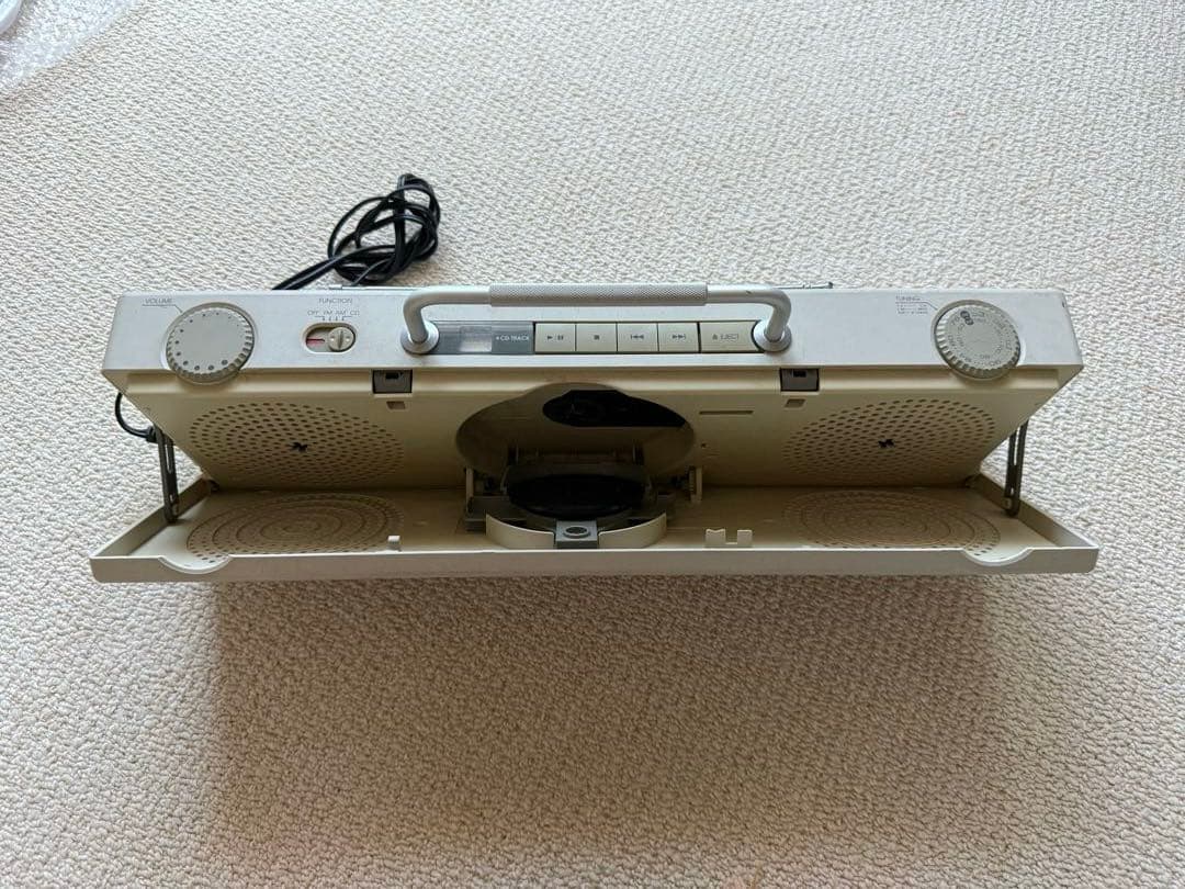 【稀少品】無印良品　携帯CDラジオ　ラジカセ　コンポ