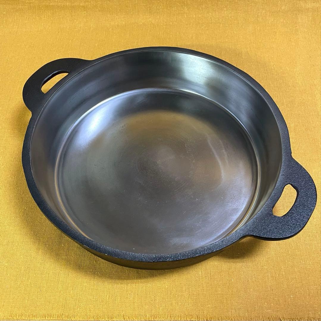 出品同型商品で一番美しい‼️ 山王堂 久慈 砂鉄鍋 27cm すき焼き鍋 南部鉄器