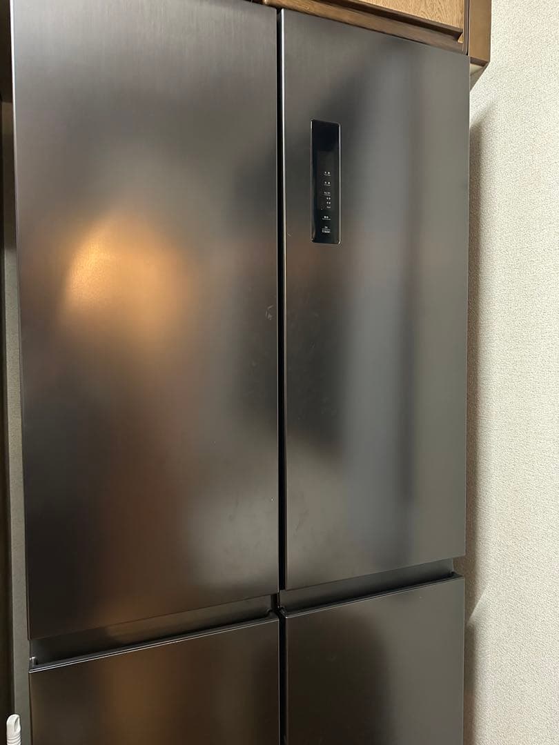 冷蔵庫MAXZENマクスゼンガンメタリックJR415ML01使用1週間極美品