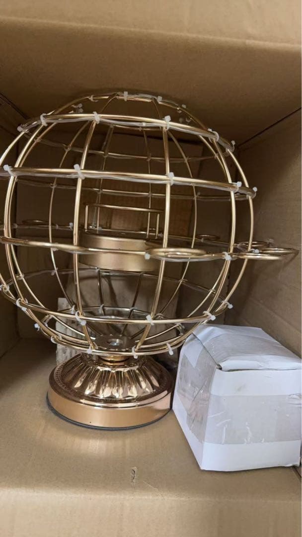 光るカクテルラック テキーラ観覧車 12カップ テキーラ地球儀LED酒ボトルの棚