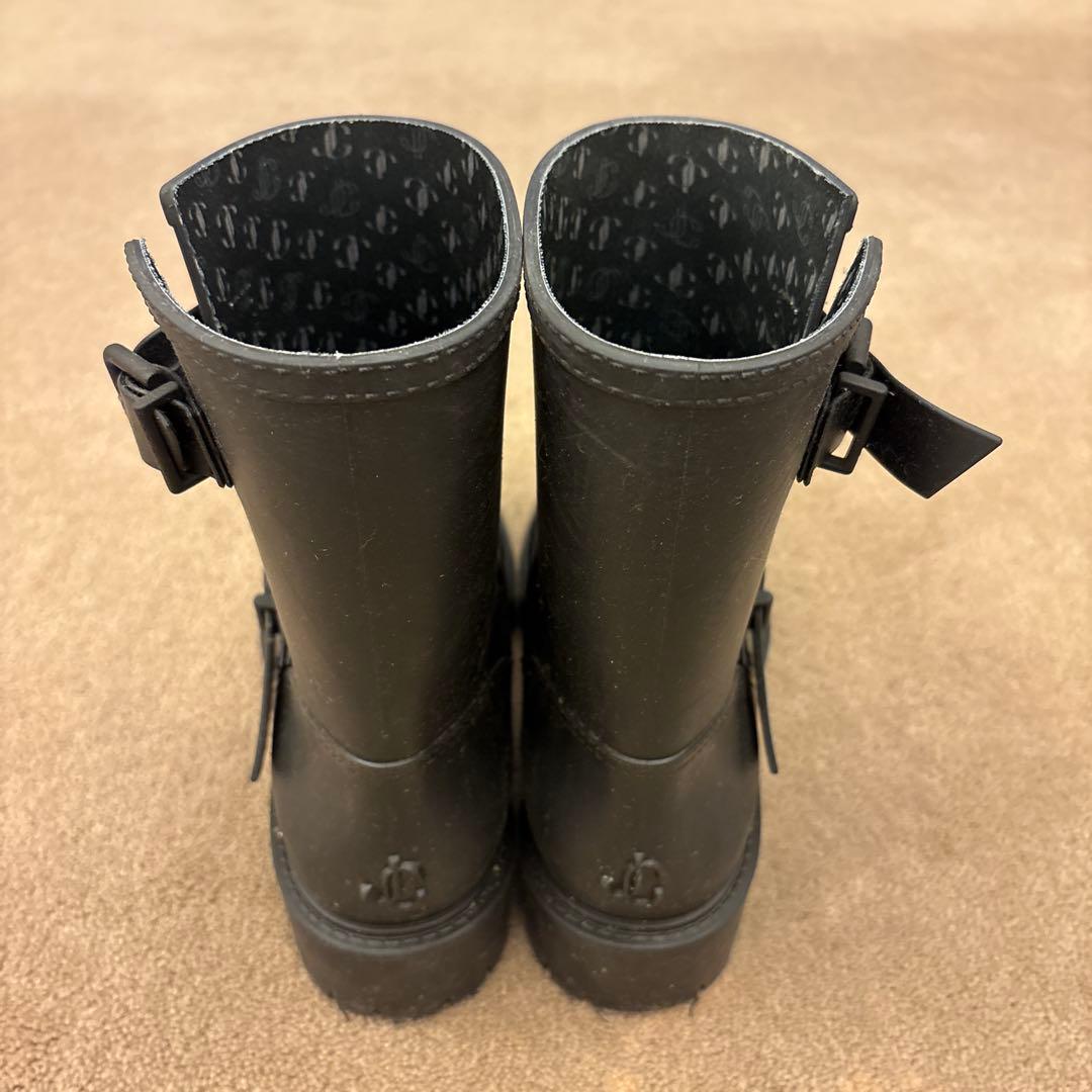 Jimmy Choo YAEL FLAT ラバー・レインブーツ 長靴 23.5