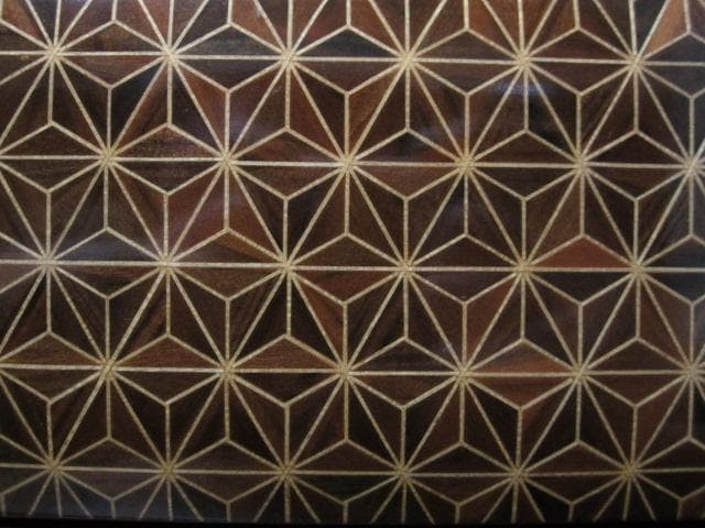 皇室献上品 伝統工芸 箱根寄木細工 木象嵌 麻の葉文様 民芸 箪笥 26万円