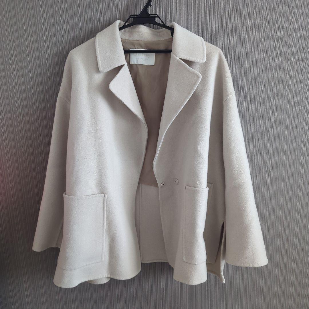 Ballseyプレミアムウールリバー オープンカラーショートコート 36