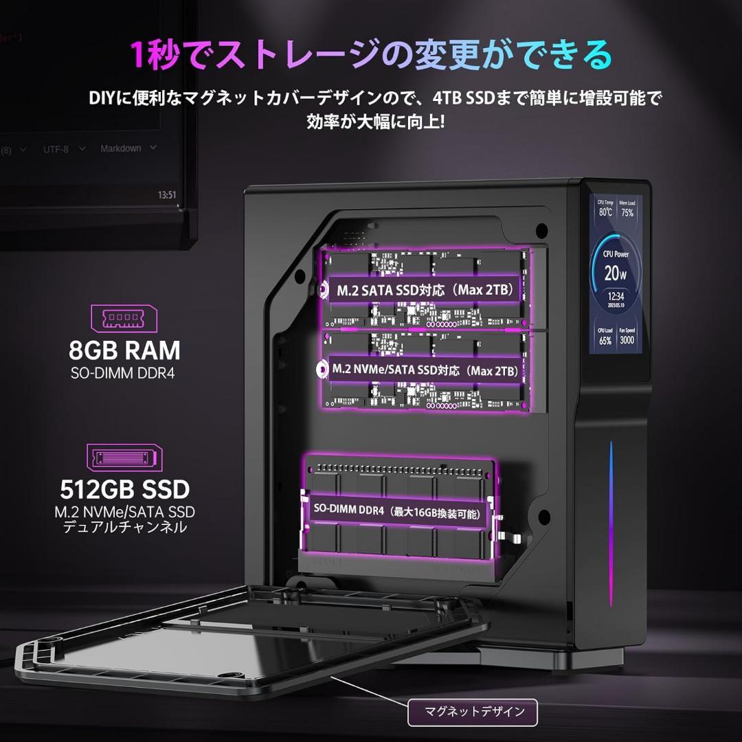❣️セール新品❣️ミニpc n97 mini pc 2024最新 最大3.6GHz