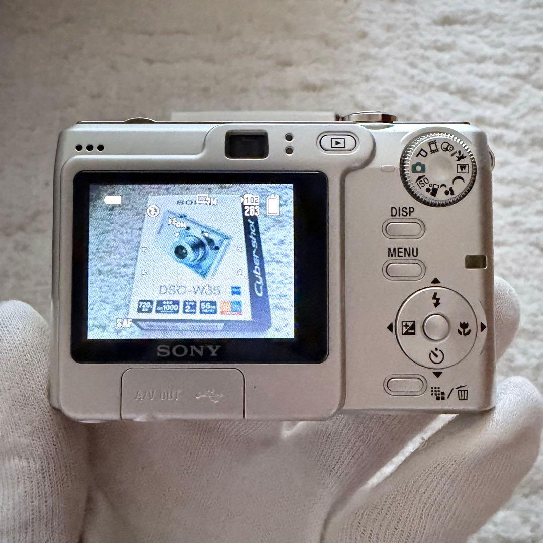 美品【動作品】SONY ソニー Cyber-Shot DSC-W35 シルバー