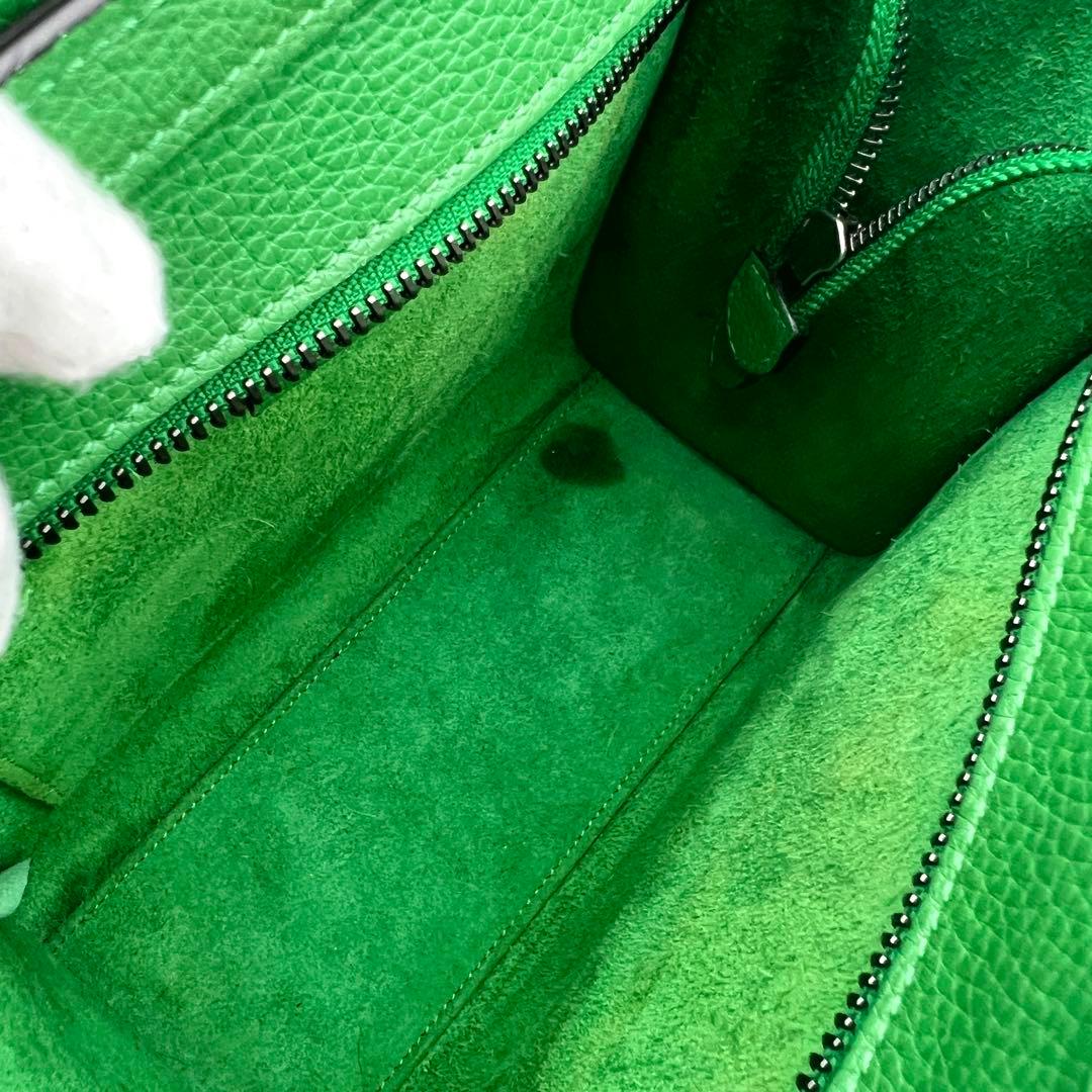 【極美品】セリーヌ ラゲージ ナノ グリーン 2way ハンドバッグ