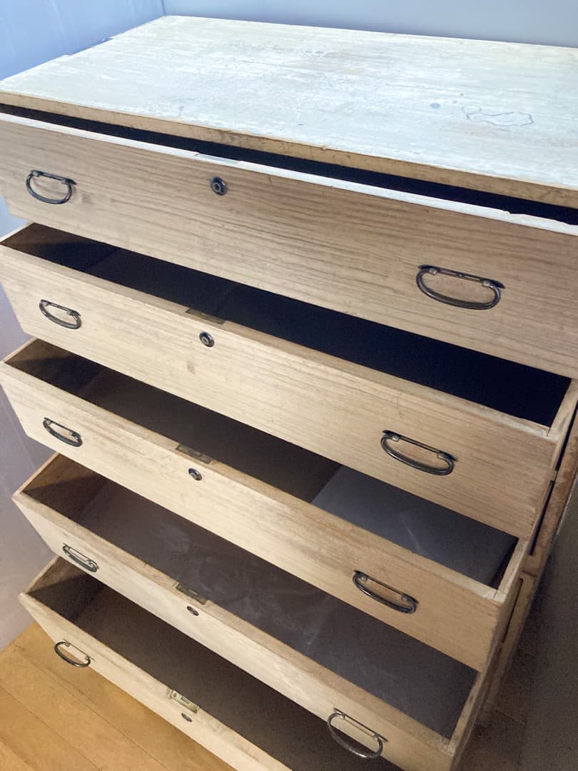 桐タンス 昭和レトロ ヴィンテージ 和箪笥  古民家 92×42×119