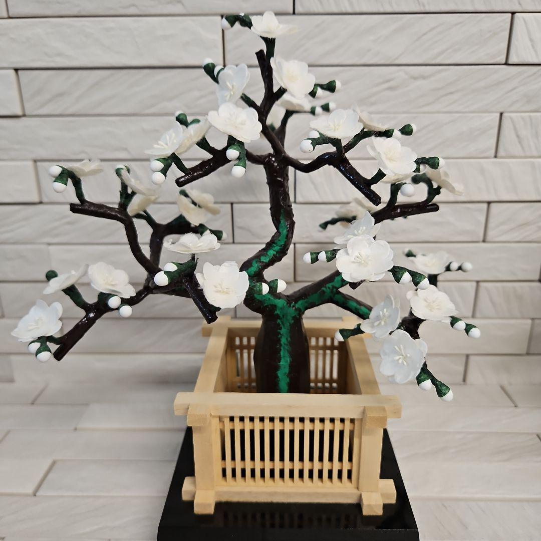 手作り　繭玉細工　紅梅白梅