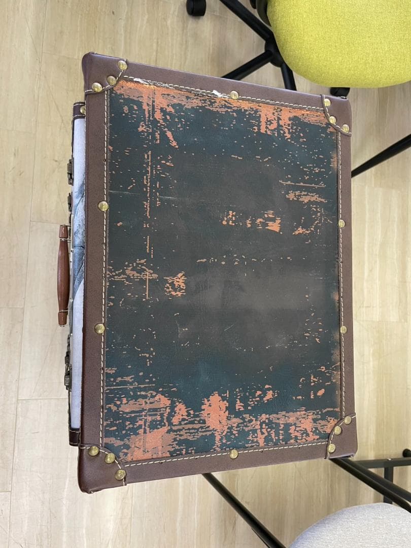 4段チェスト　棚　インダストリアル　収納　引出し　バンクシー　ペイント　レトロ