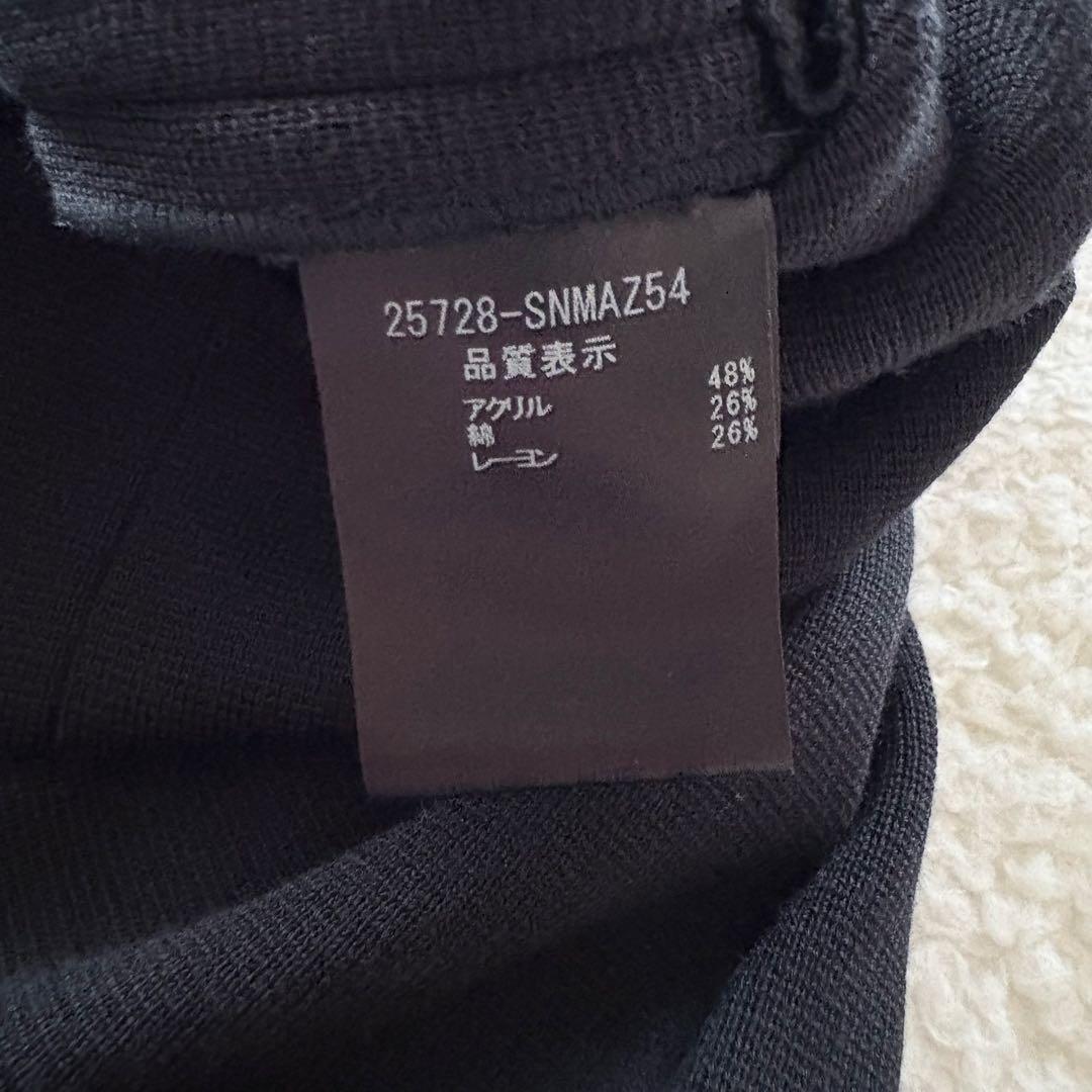 美品✨フォクシー 襟付き ニットワンピース ノースリーブ フレア 黒