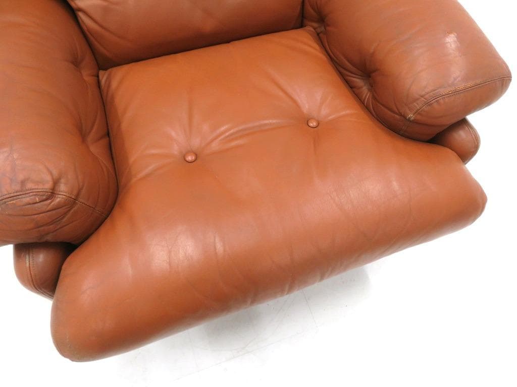 B＆Bイタリア　スカルパ　コロナド　総本革　1人掛けソファ　ビンテージ　名作