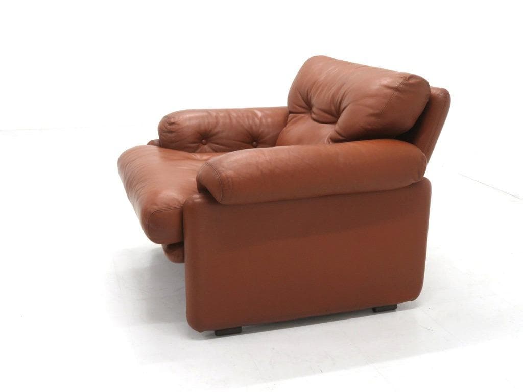 B＆Bイタリア　スカルパ　コロナド　総本革　1人掛けソファ　ビンテージ　名作