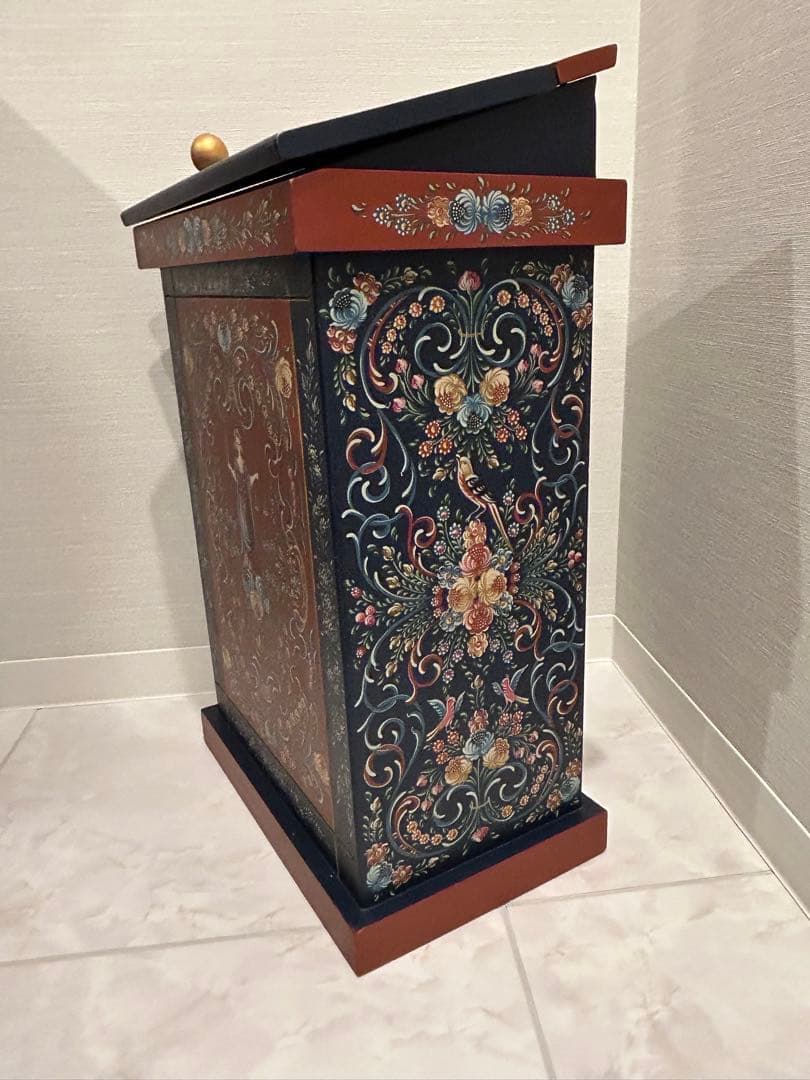 トールペイント：ヒンデローペン　ランドリーBOX