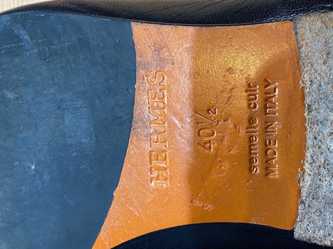 ピンクの猫エルメス モカシン 《ジョヴァンニ》40 1/2