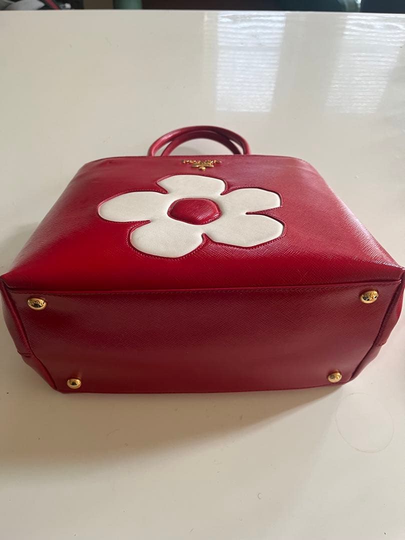 ドリア PRADA フラワー トート(ストラップ付)