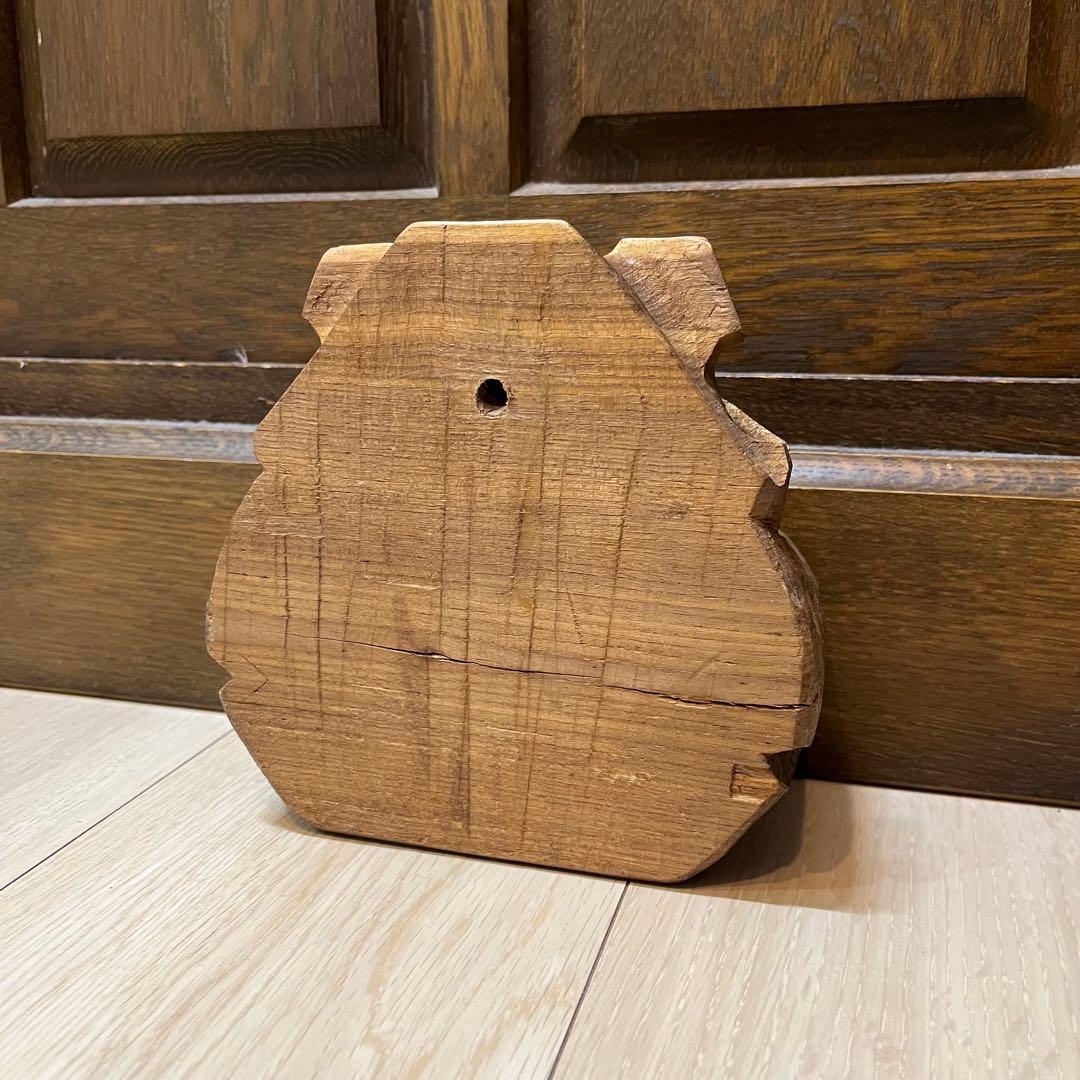 【どんころ熊】壁掛け 希少 帯広 民芸 木彫り 熊 どんころ 北海道