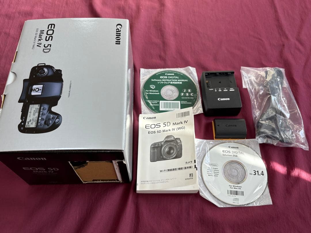 サービスセンターにて点検済　Canon EOS 5D mark 4 付属品完備