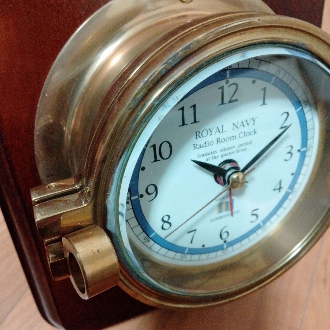  NAVY ラジオルームクロック 置時計