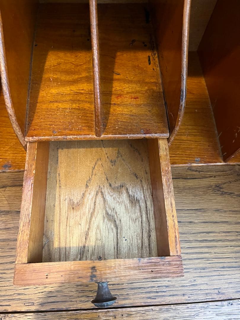 イギリス　アンティーク　サイドバイサイド　ライティングビューロー