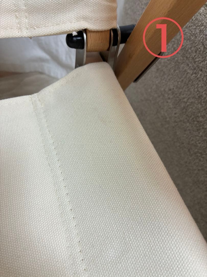 【2脚セット】Hilander(ハイランダー) ウッドフレームチェア コットン