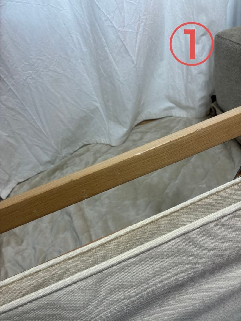 【2脚セット】Hilander(ハイランダー) ウッドフレームチェア コットン