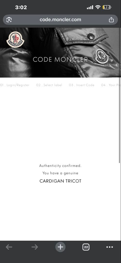 モンクレール ハイブリッド ダウンジャケット ニットダウン　赤黒