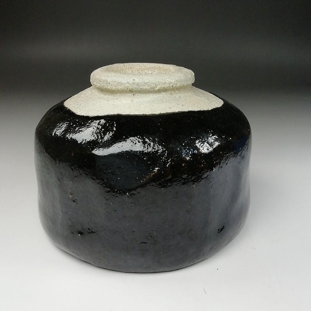 Ｔ１８７　茶碗　『黒楽茶碗』『川崎和楽造』『大徳寺紫野　長谷川寛州　書付』茶道具