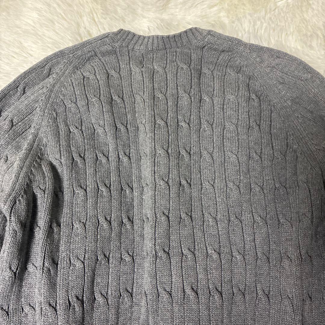 Supreme ケーブル編み ニットセーター M グレー