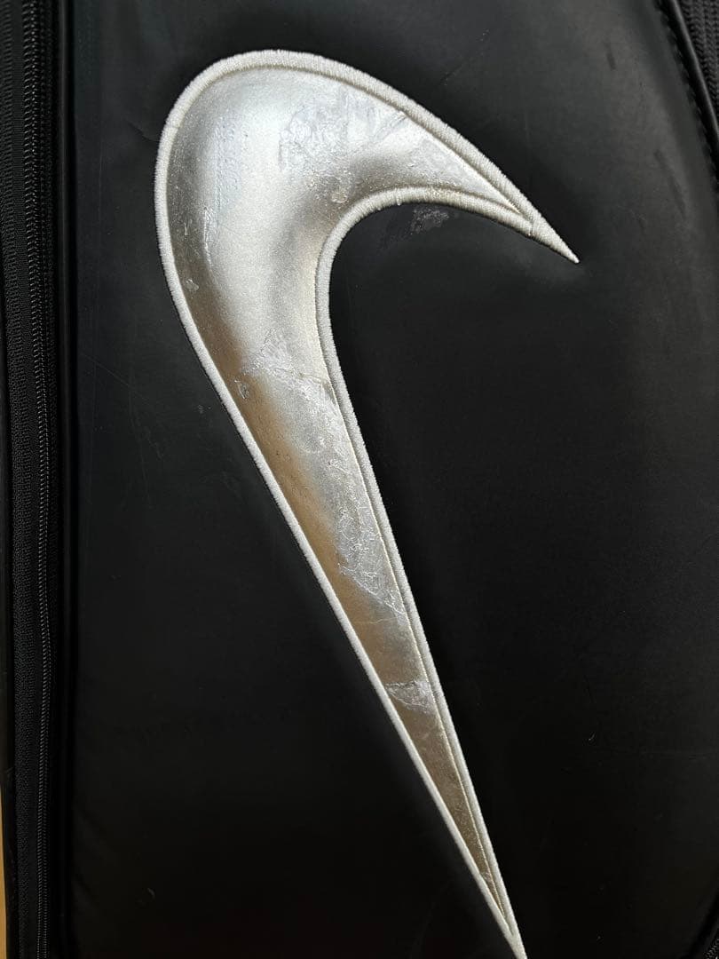 完売品希少旧ロゴ　良品　ナイキ　ゴルフ　黒　ド迫力大型キャディバッグ　NIKE