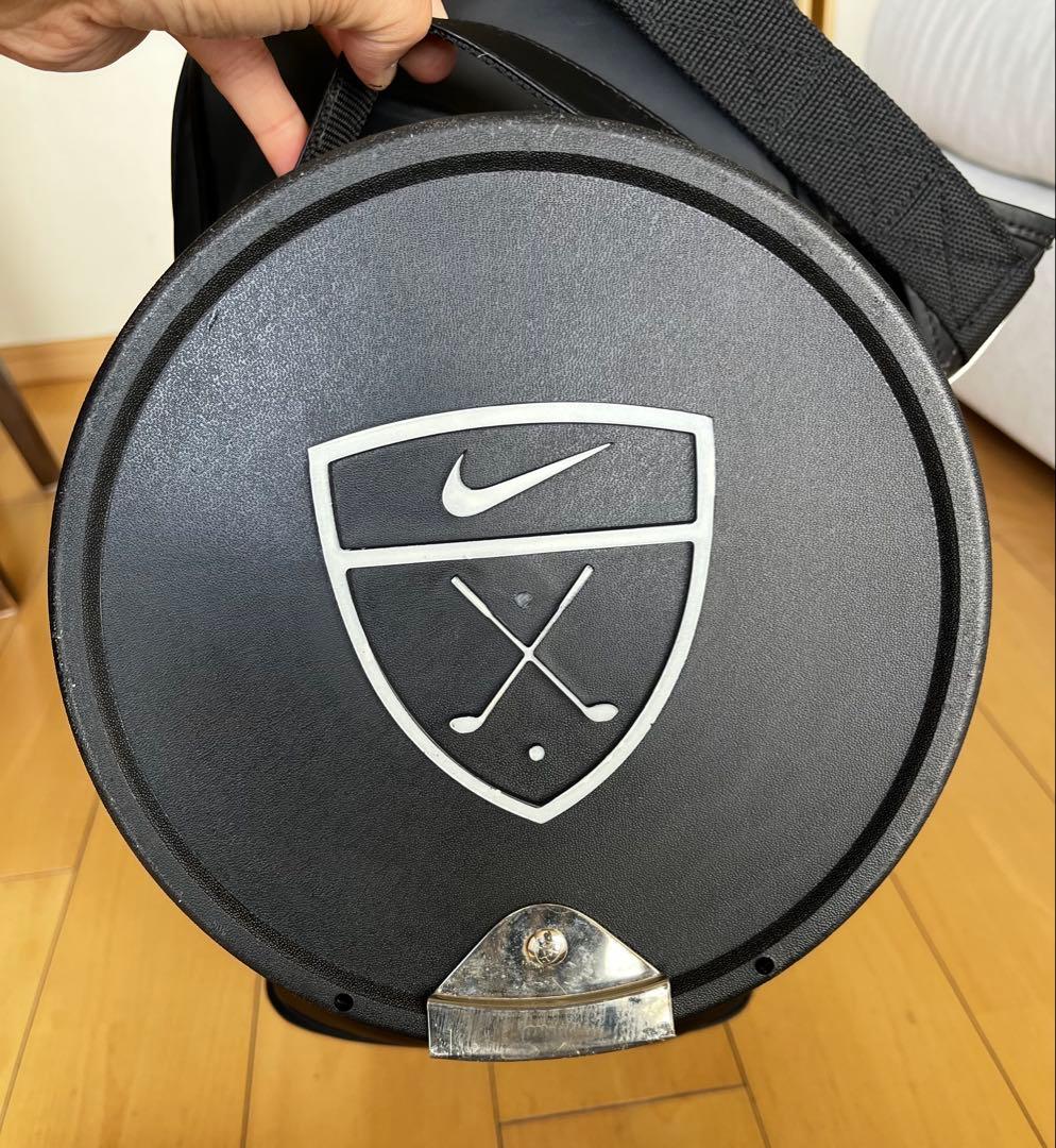 完売品希少旧ロゴ　良品　ナイキ　ゴルフ　黒　ド迫力大型キャディバッグ　NIKE