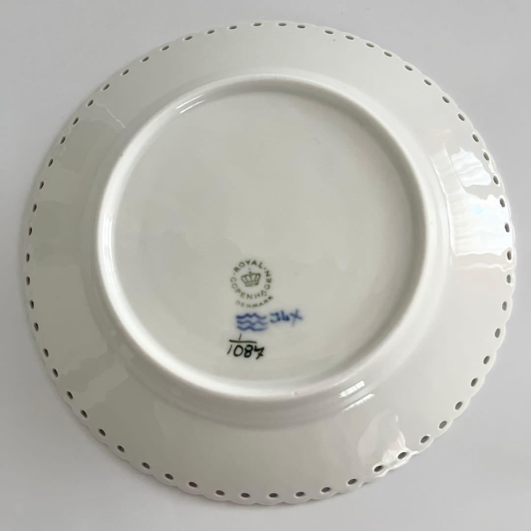 ロイヤルコペンハーゲン ブルーフルーテッド フルレース #1087プレート4枚