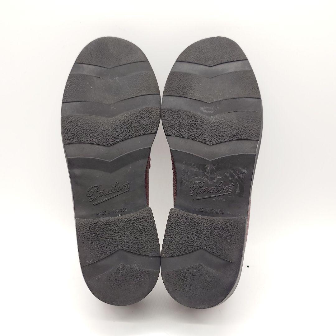 Paraboot パラブーツ シボ革レザー レディース ローファー 24cm相当