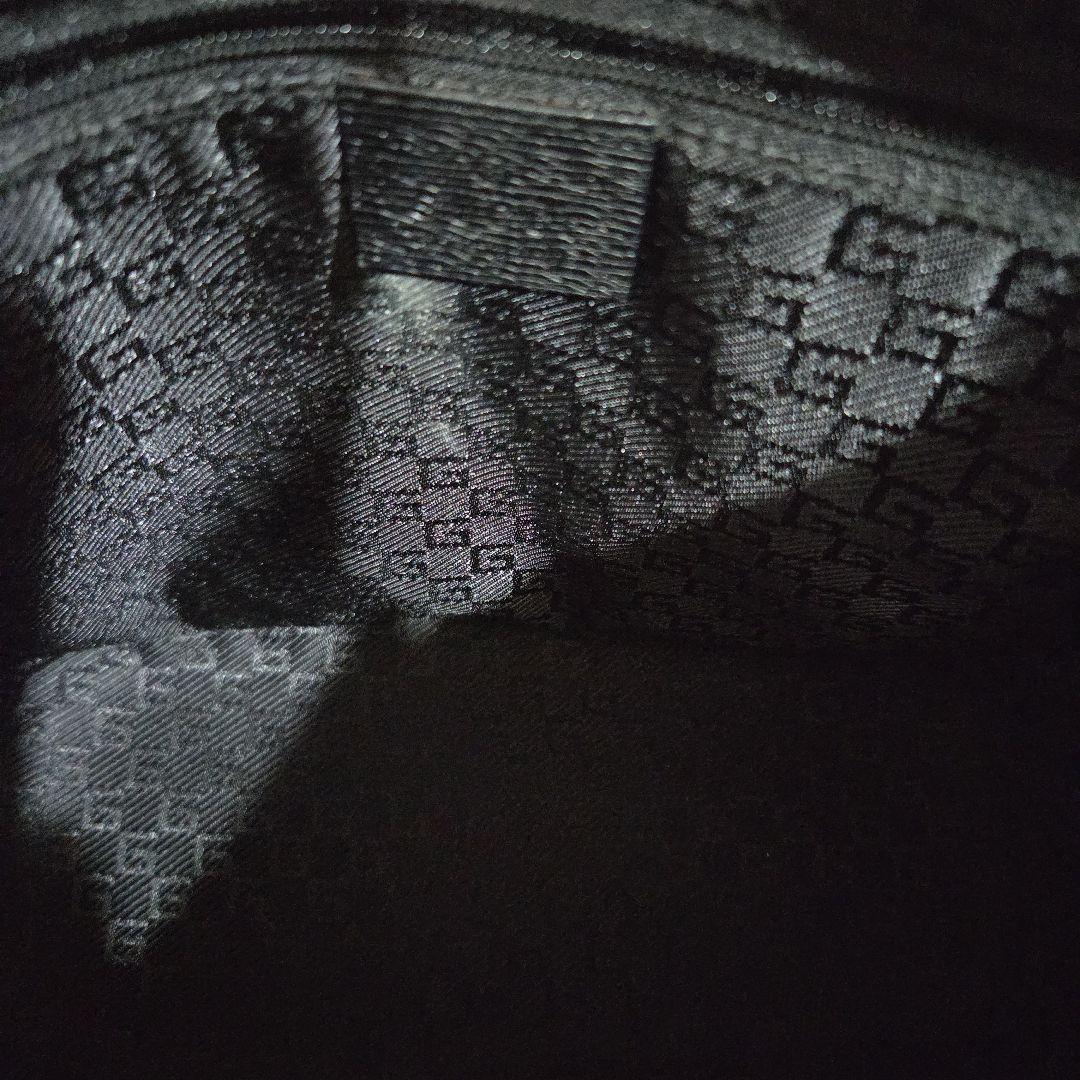 GUCCI グッチ☆ワンショルダーバッグ オールレザー ブラック プレート