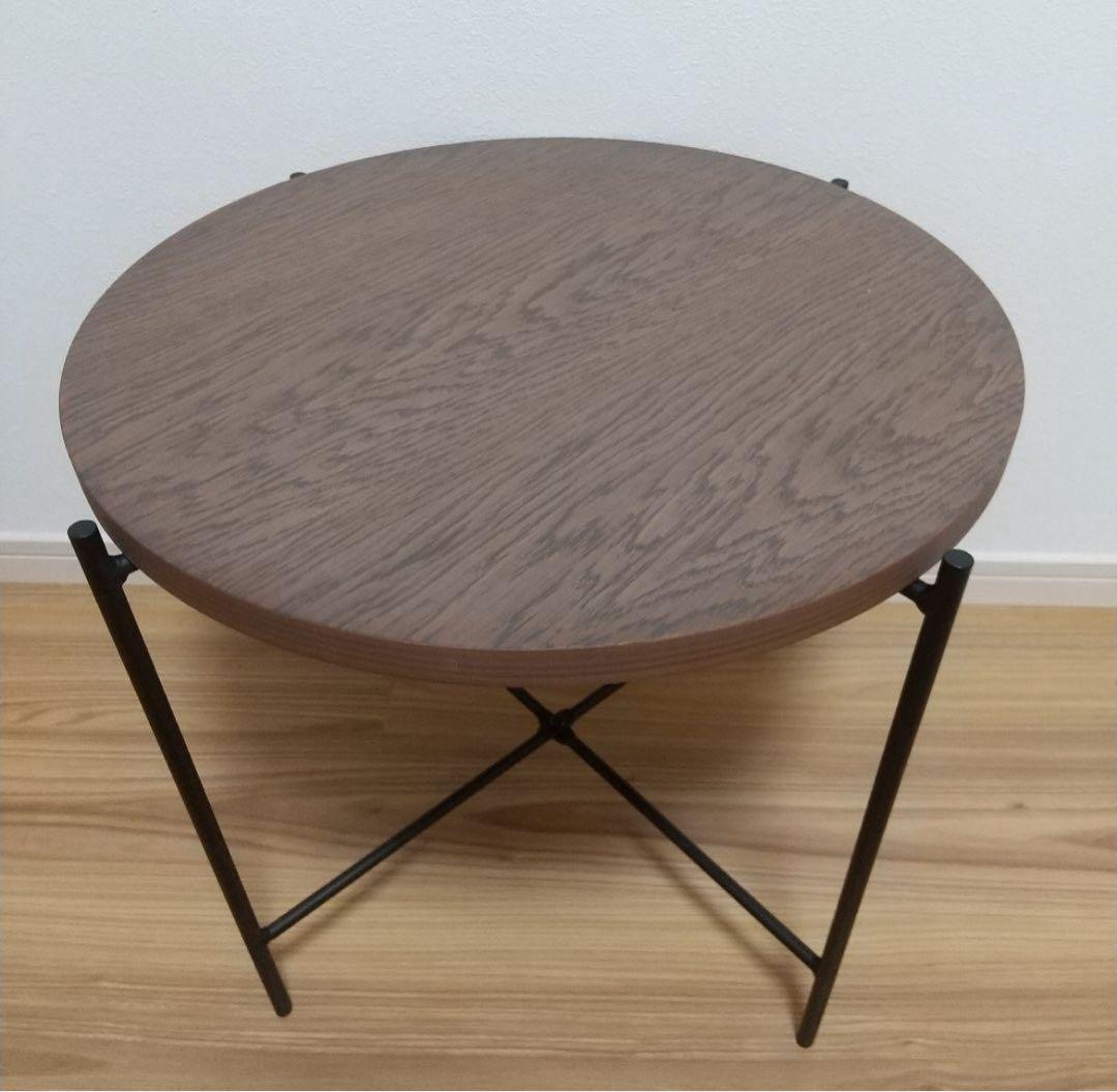 ニトリ　小　円形テーブル　丸テーブル　ヴェルガー7050