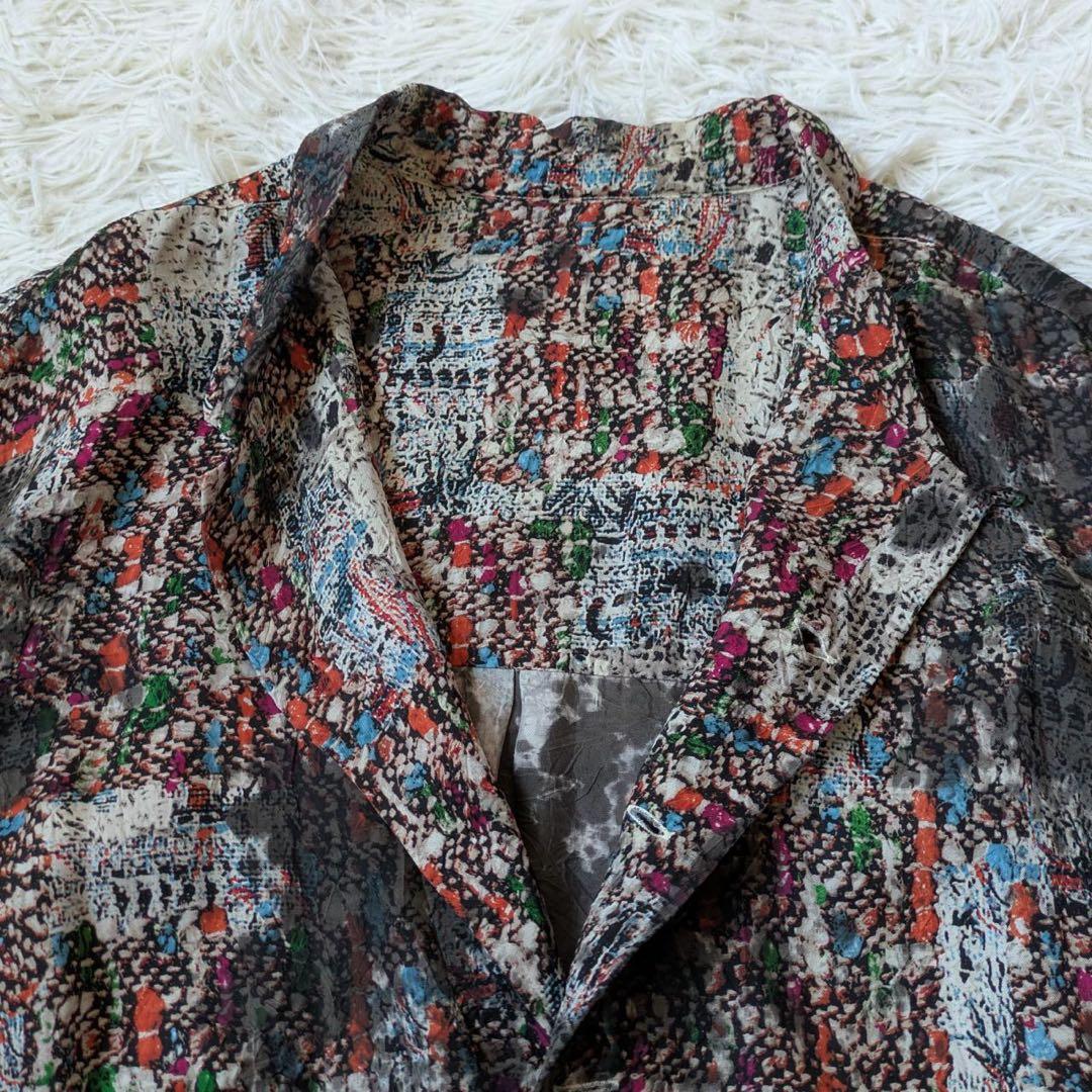 宝島染工　SIWA プルオーバーシャツ　Blink 草木　墨　斑染　Free