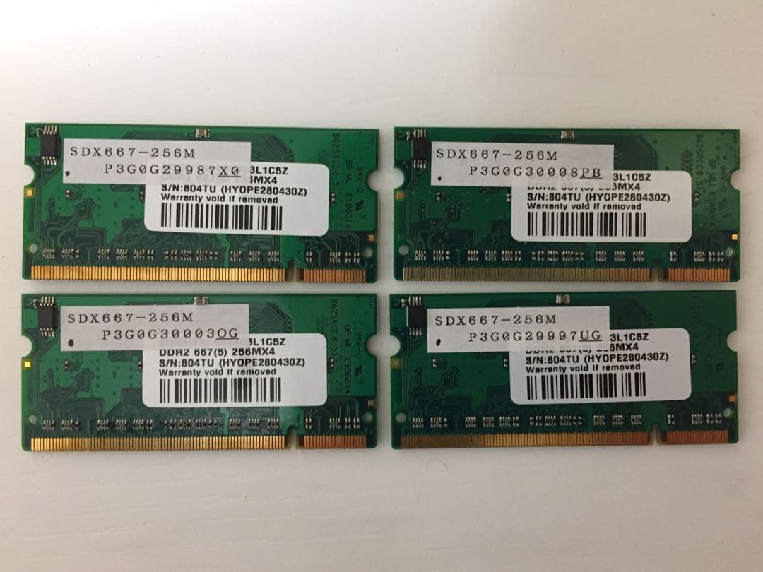 新品 I・O DATA SDX667 PC2-5300 256MB 306枚