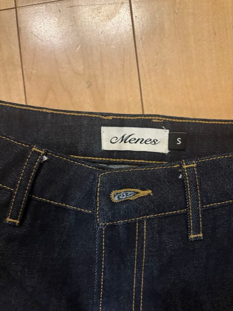 menes リジットデニム S