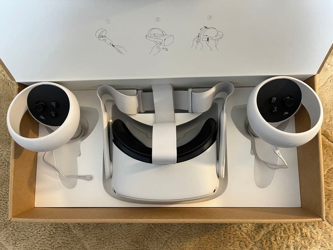  Quest 2 64GB（VRヘッドセット）動作確認済/付属品完備