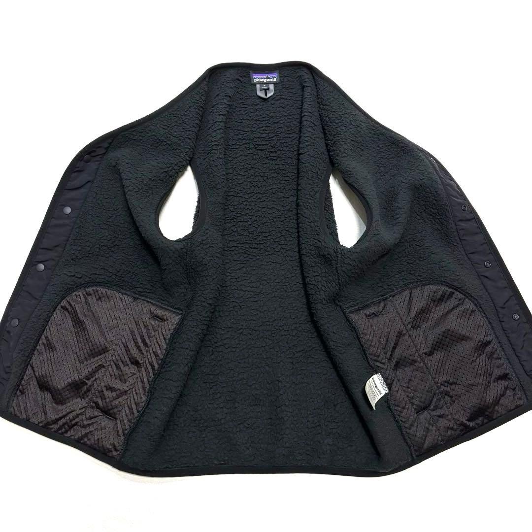 M 黒 Patagonia パタゴニア ロスガトス ベスト ボア フリース