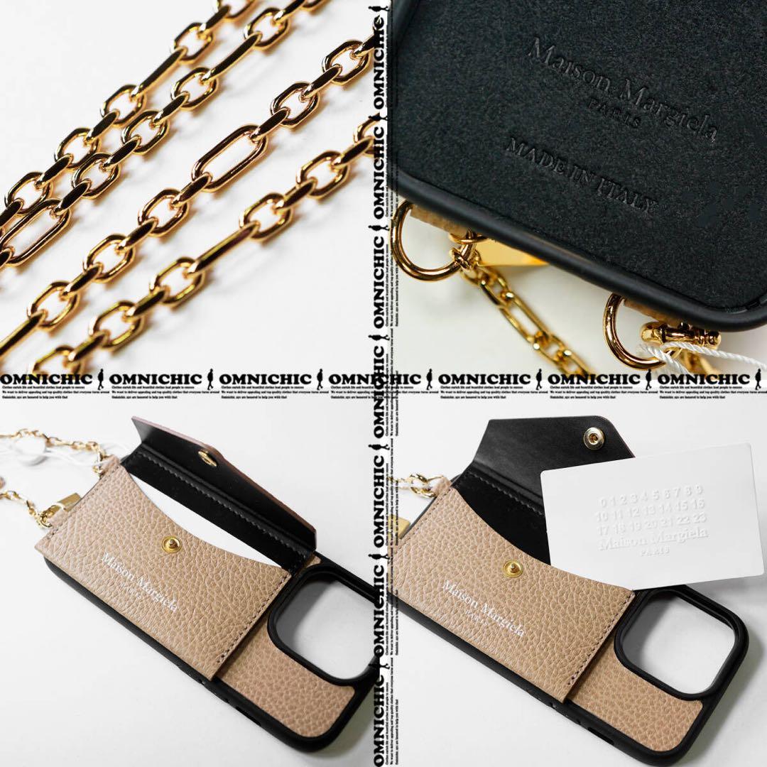 国内正規10万メゾンマルジェラ レザーiPhone14 Pro アイフォンケース